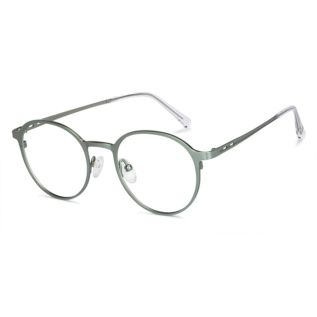 John Jacobs Light Green Full Rim Round right side