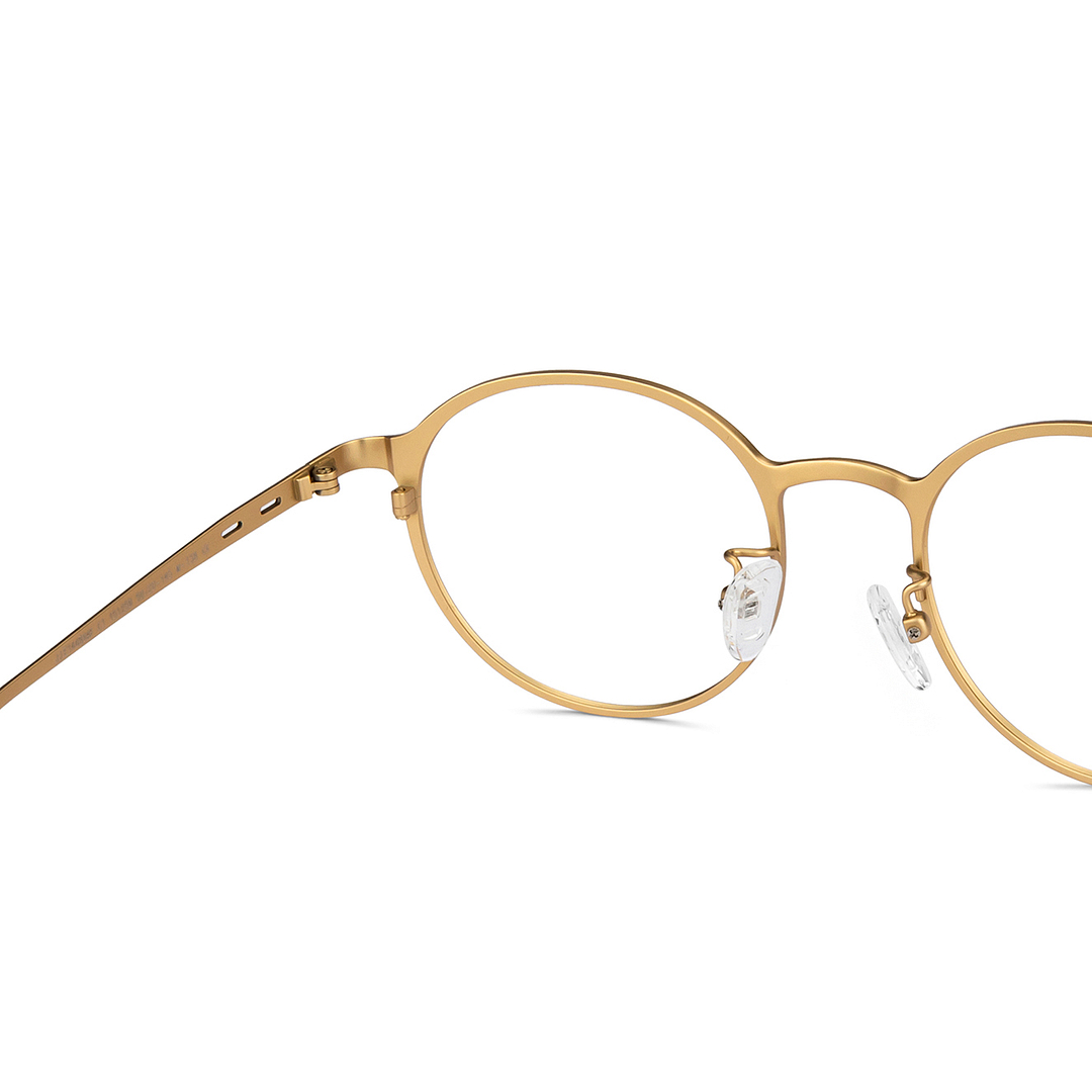 John Jacobs Online Gold Full Rim Round right side