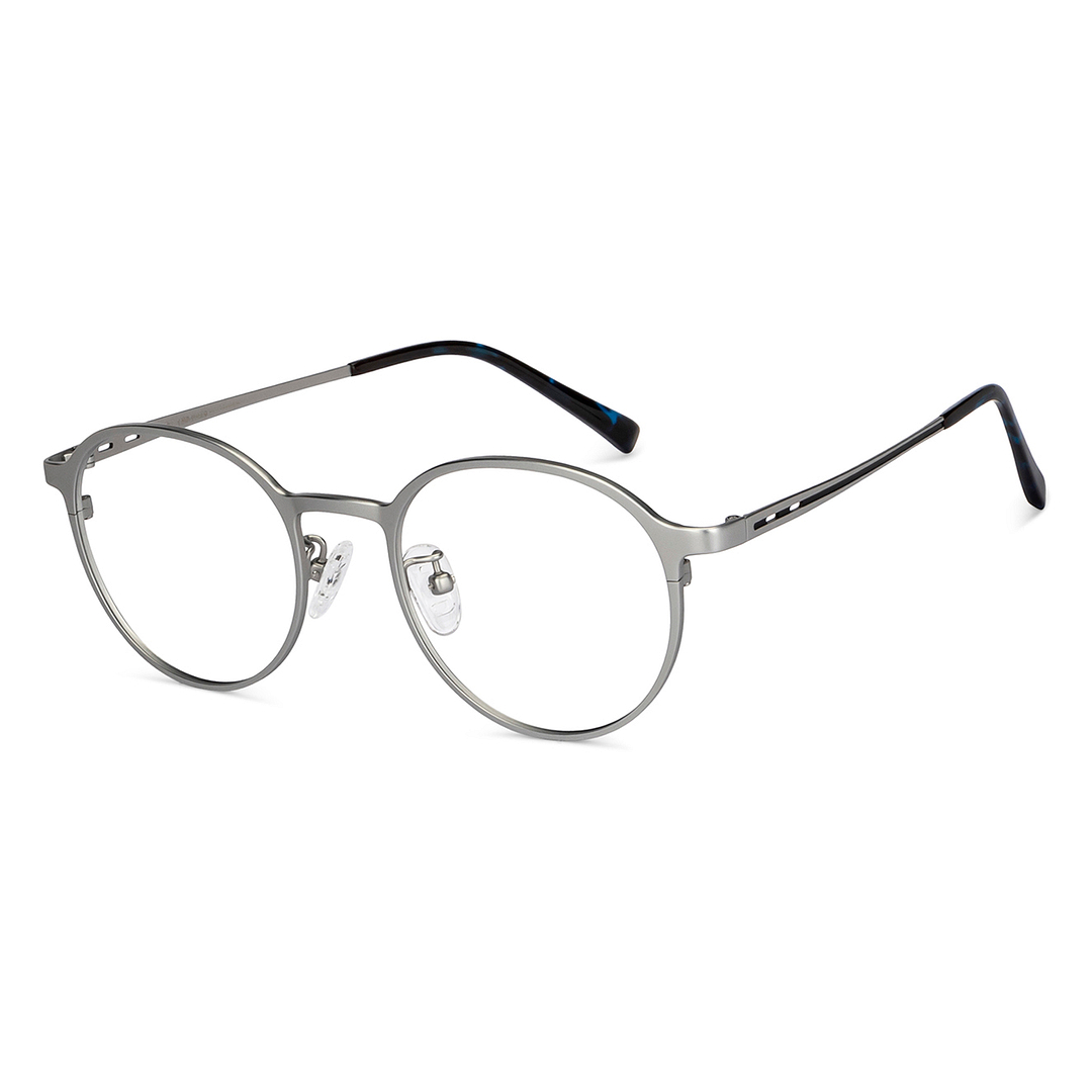 John Jacobs Online Silver Full Rim Round left side