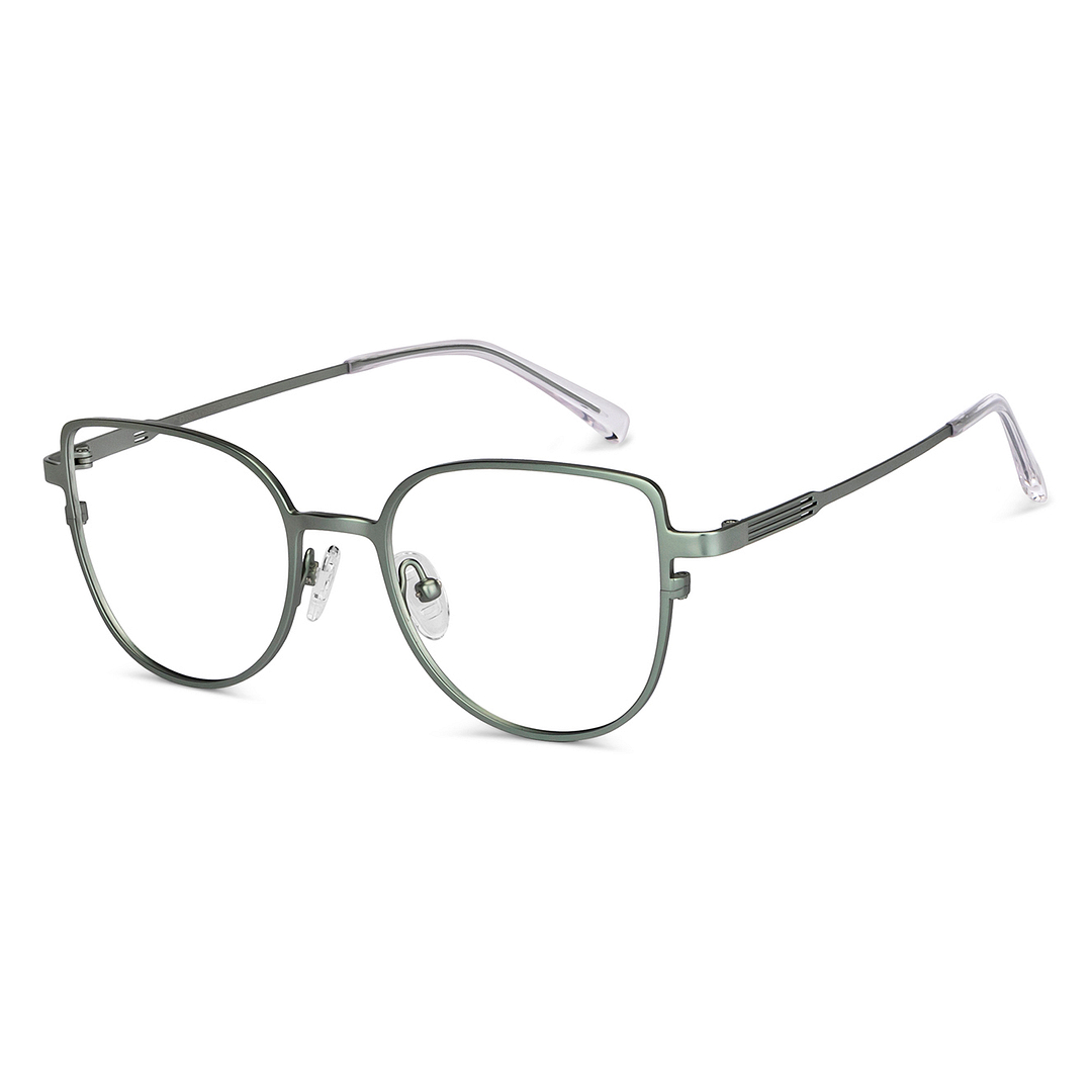 John Jacobs Online Light Green Full Rim Cat Eye right side