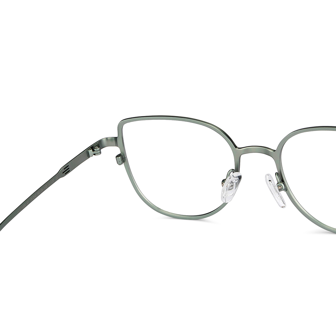 John Jacobs Online Light Green Full Rim Cat Eye right side