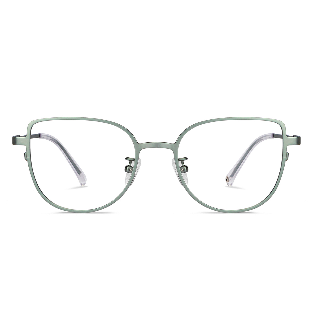 John Jacobs Online Light Green Full Rim Square right side