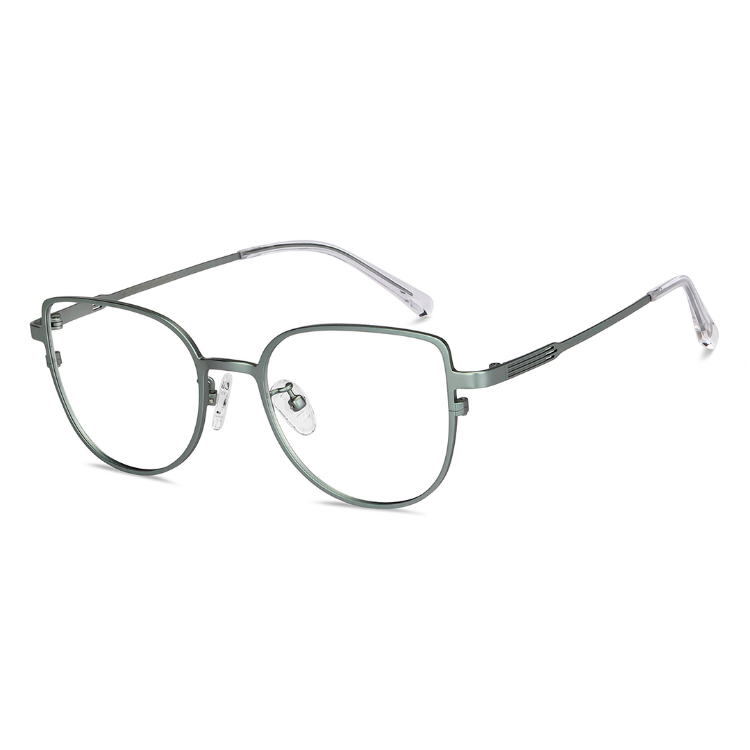 John Jacobs Online Light Green Full Rim Square left side