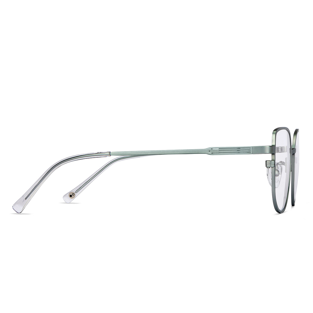 John Jacobs Online Light Green Full Rim Square left side