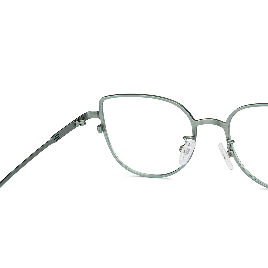 John Jacobs Online Light Green Full Rim Square right side