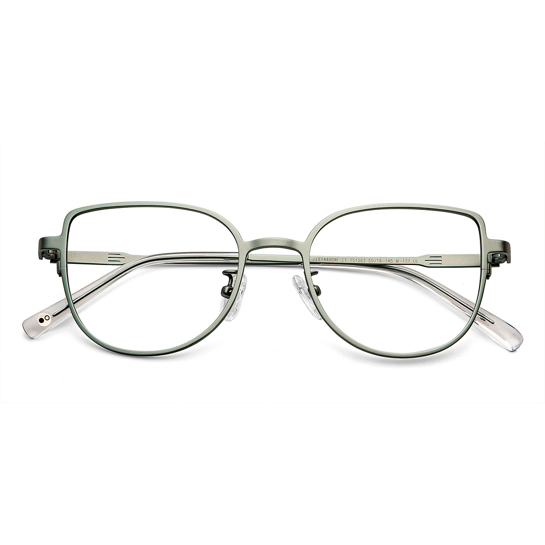 John Jacobs Online Light Green Full Rim Square left side