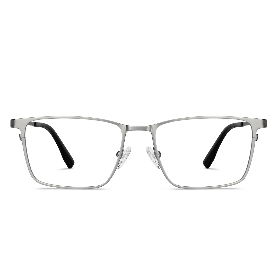John Jacobs Online Silver Full Rim Rectangle left side