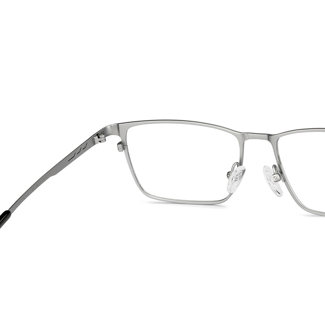 John Jacobs Online Silver Full Rim Rectangle right side