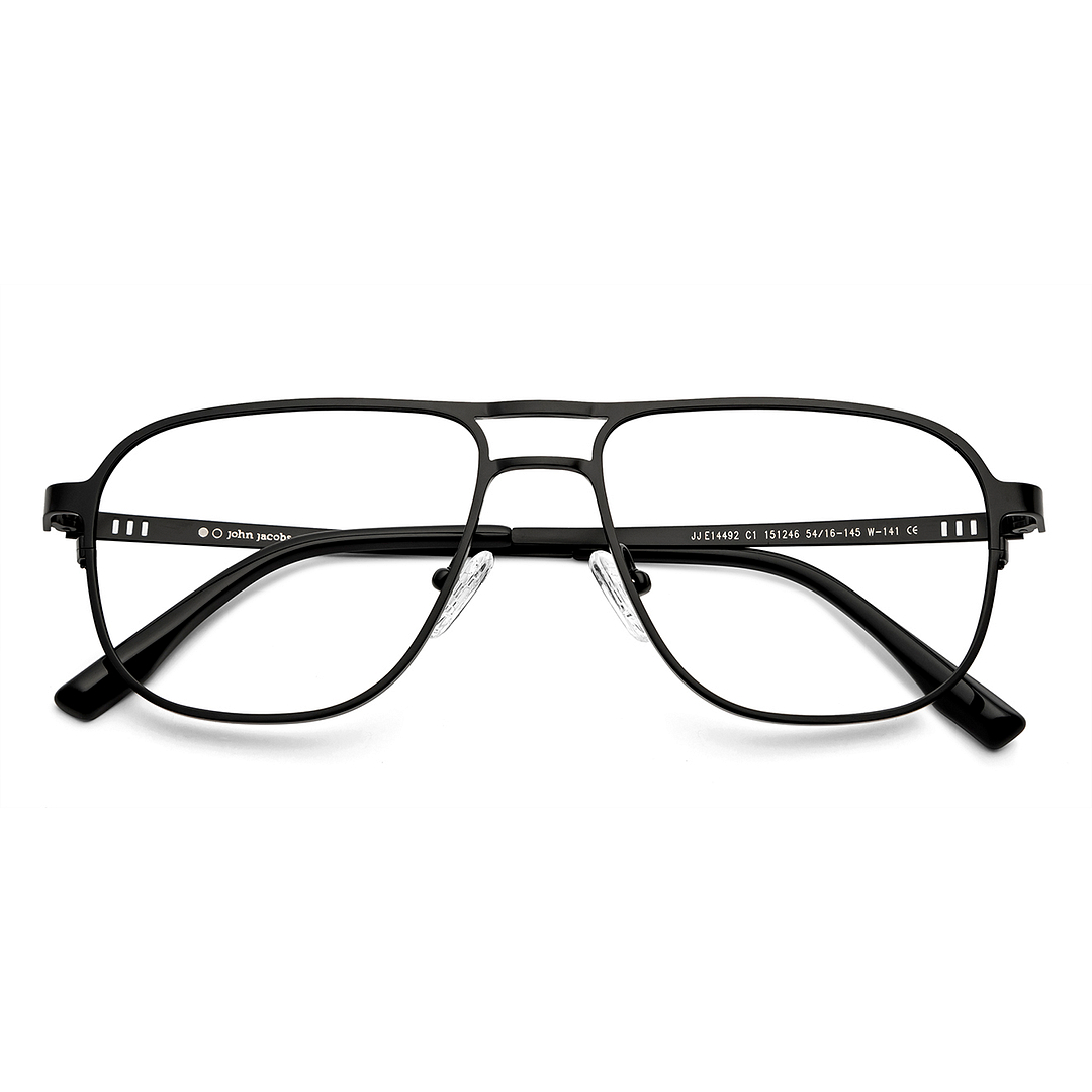 John Jacobs Online Black Full Rim Square left side