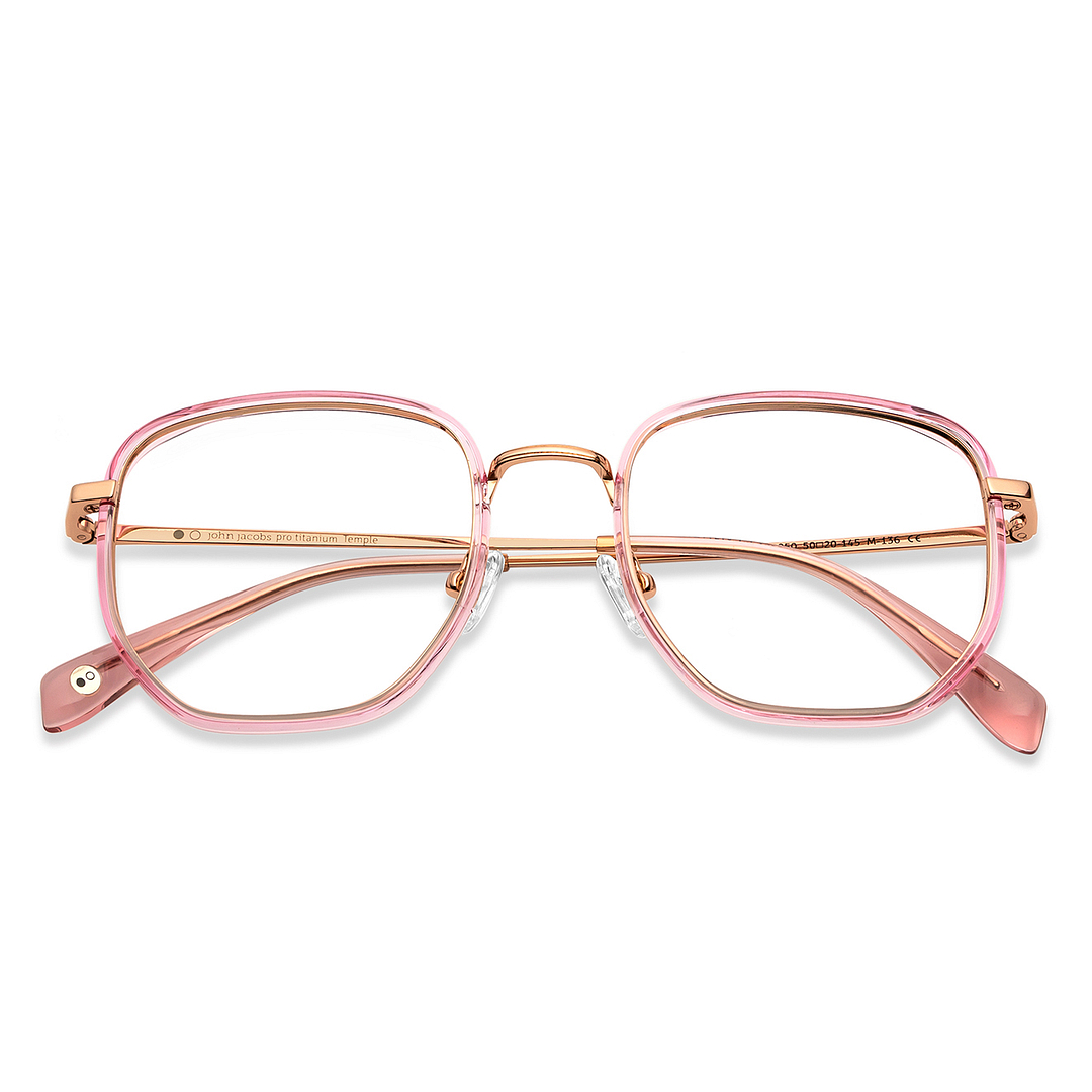 John Jacobs Online Gold Full Rim Square left side