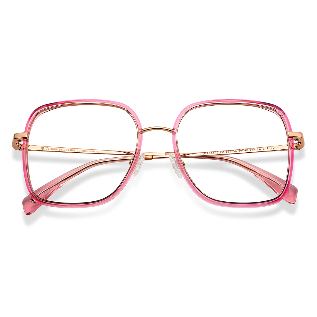 John Jacobs Online Gold Full Rim Square left side