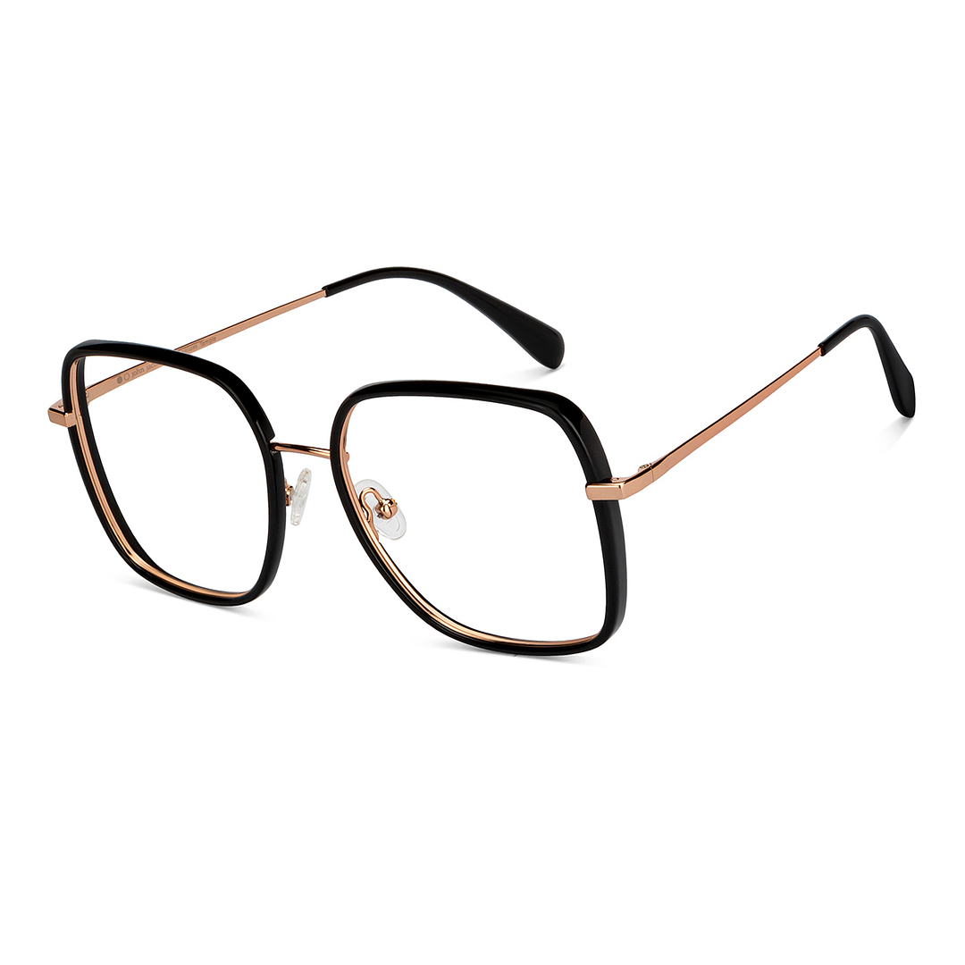 John Jacobs Online Black Full Rim Square right side