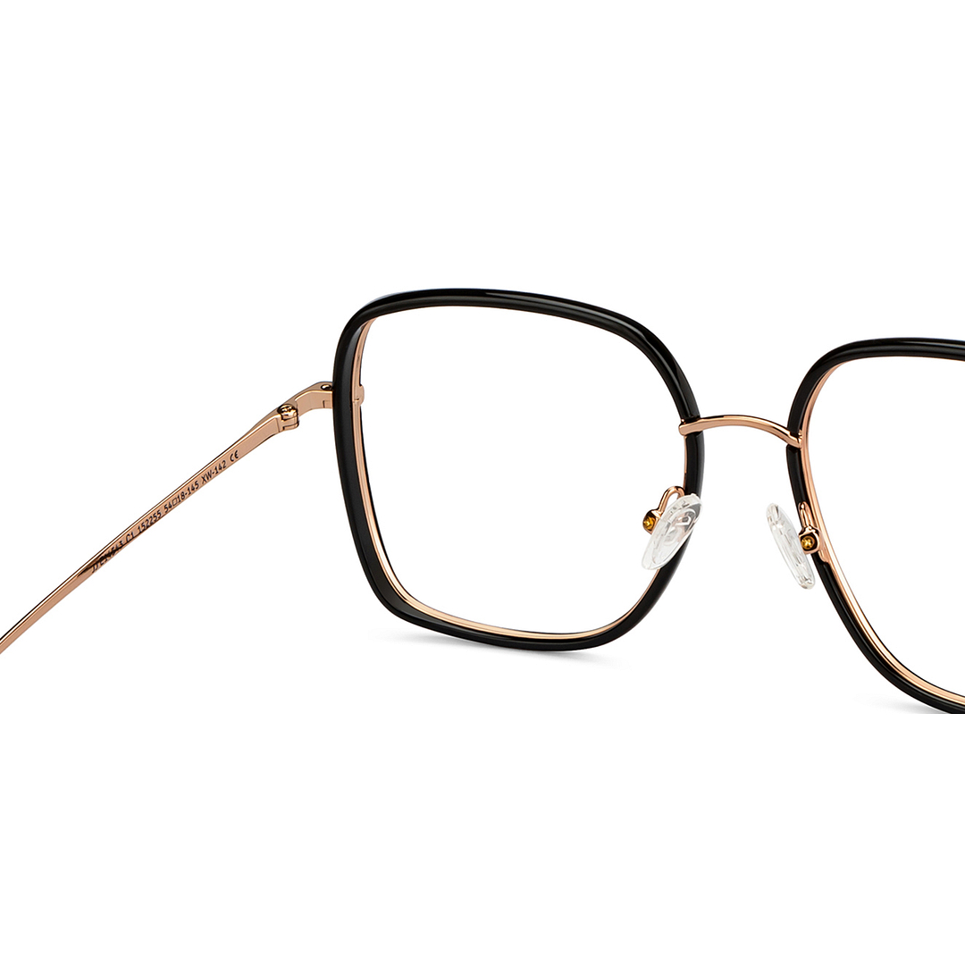 John Jacobs Online Black Full Rim Square right side