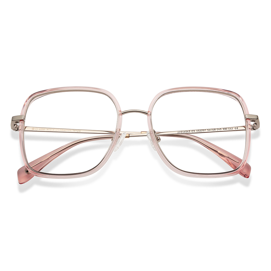 John Jacobs Online Silver Full Rim Square left side