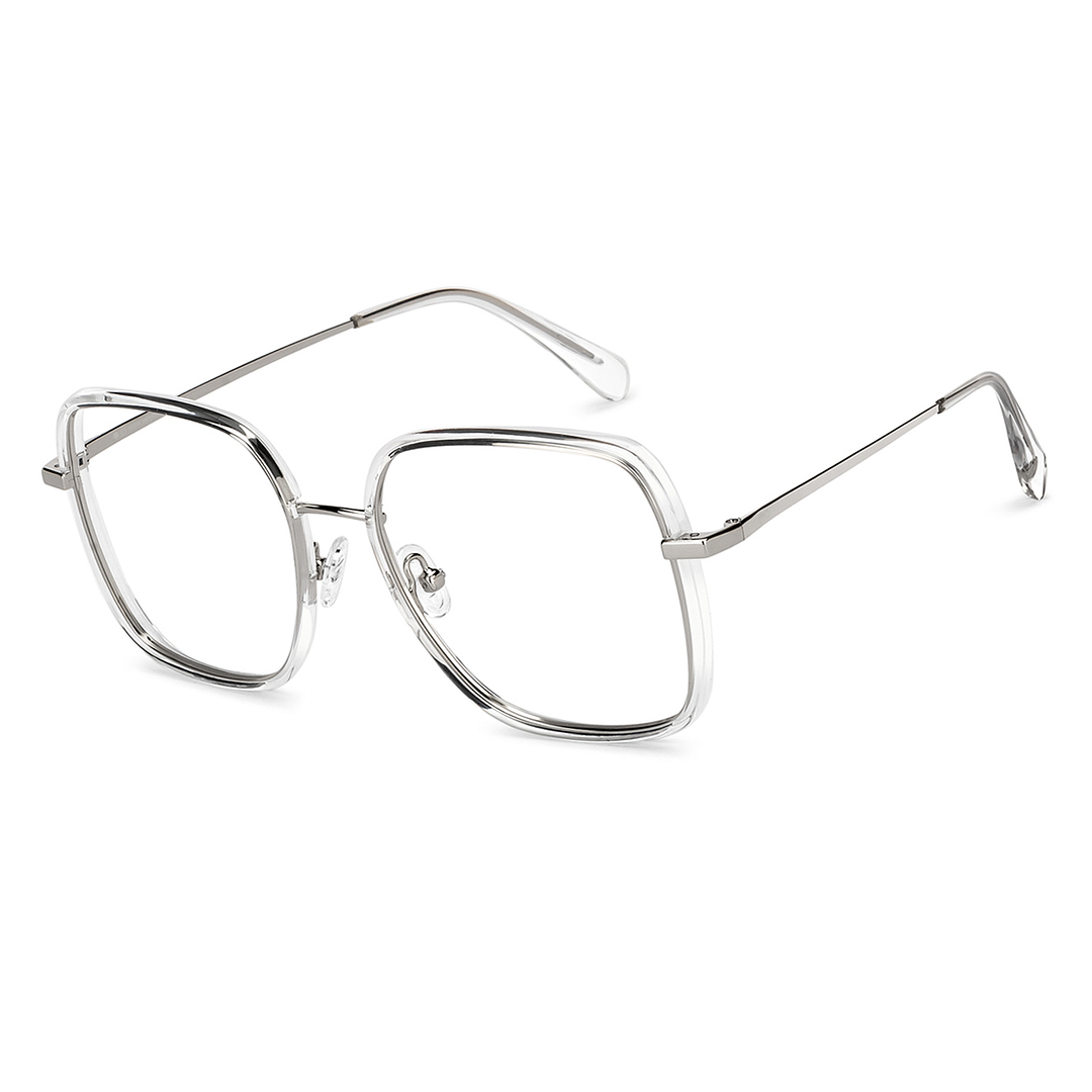 John Jacobs Online Silver Full Rim Square left side