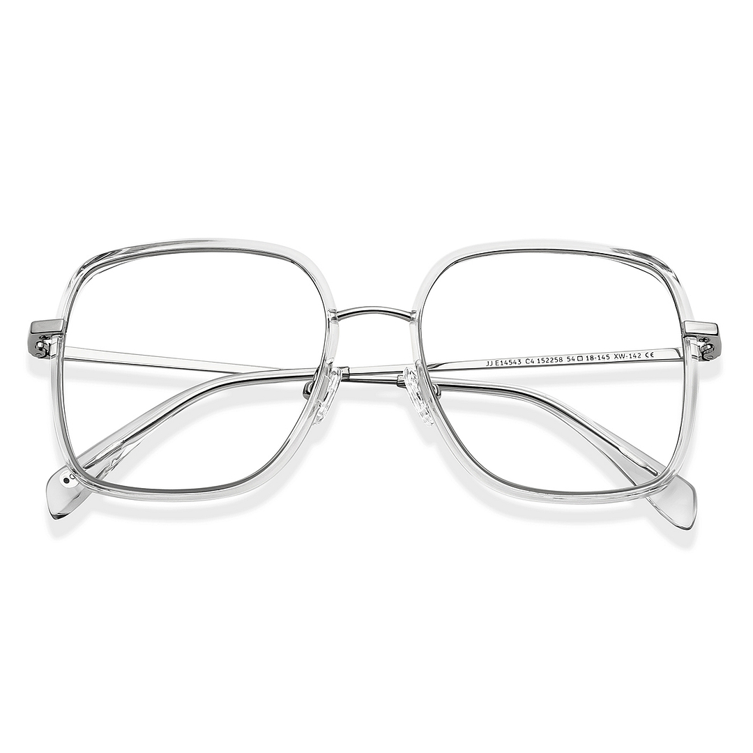 John Jacobs Online Silver Full Rim Square left side