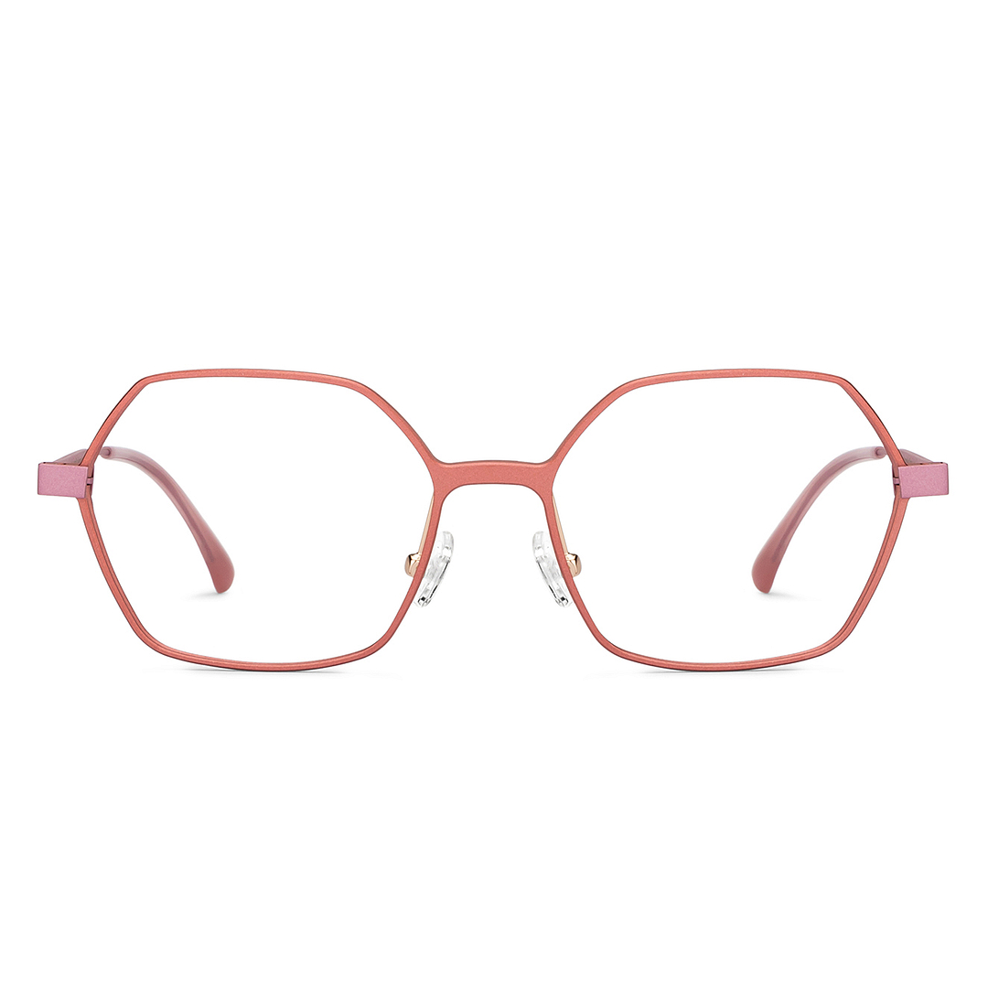 John Jacobs Online Pink Full Rim Geometric right side