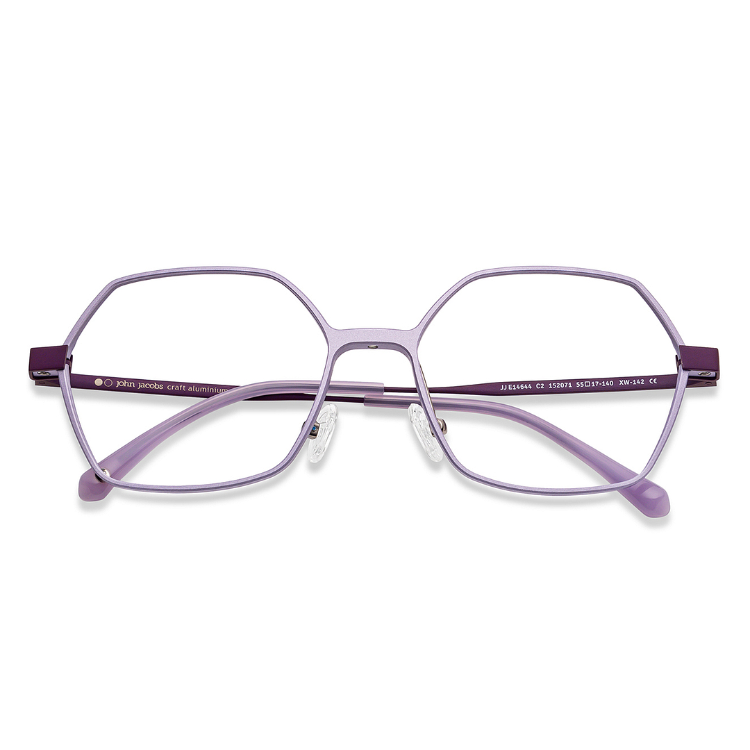 John Jacobs Online Purple Full Rim Geometric left side
