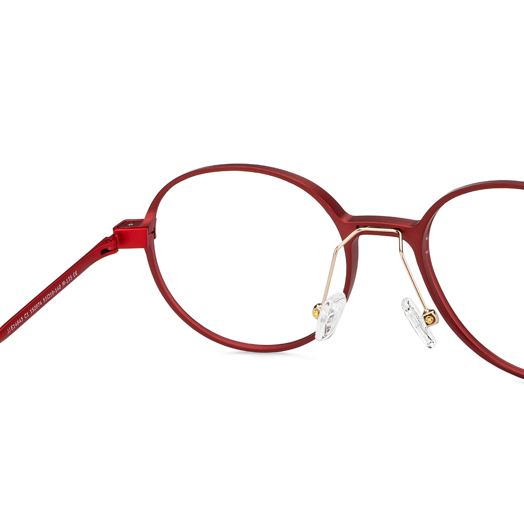 John Jacobs Red Full Rim Round right side