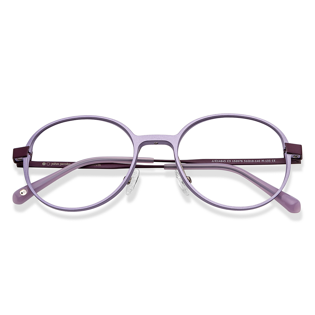 John Jacobs Purple Full Rim Round left side