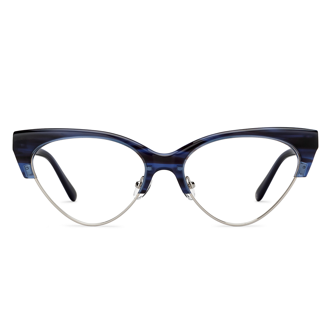 John Jacobs Online Silver Full Rim Cat Eye left side