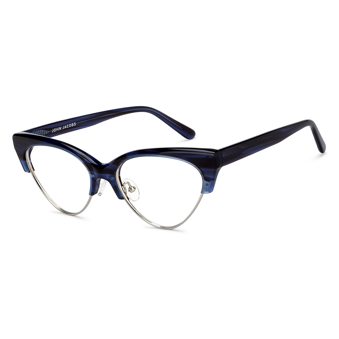 John Jacobs Online Silver Full Rim Cat Eye right side