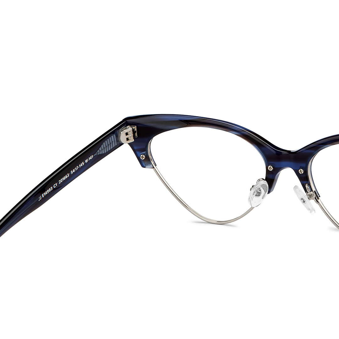 John Jacobs Online Silver Full Rim Cat Eye right side