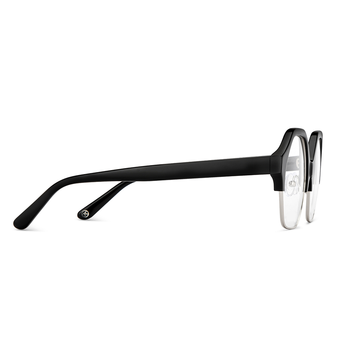 John Jacobs Silver Full Rim Hexagonal left side