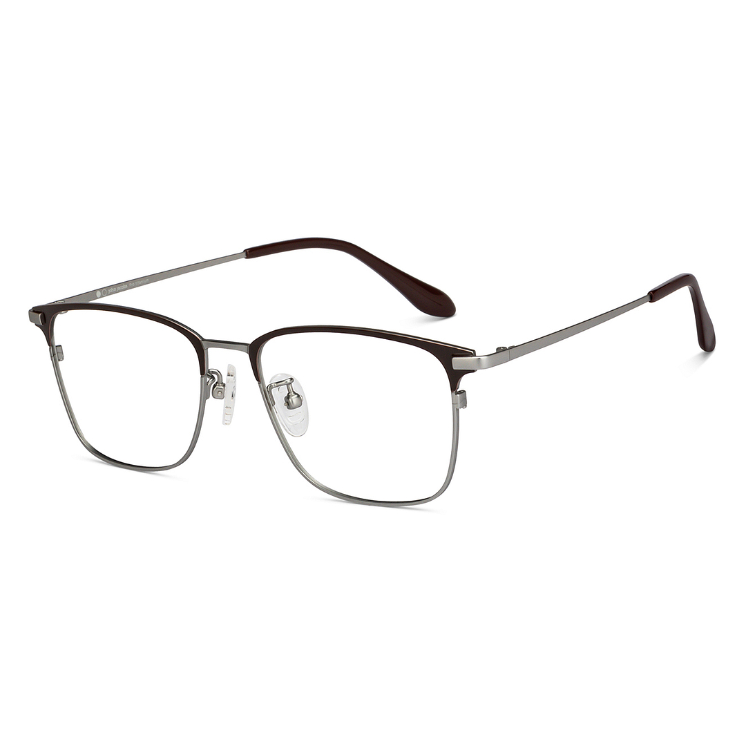 John Jacobs Dark Brown Full Rim Square right side