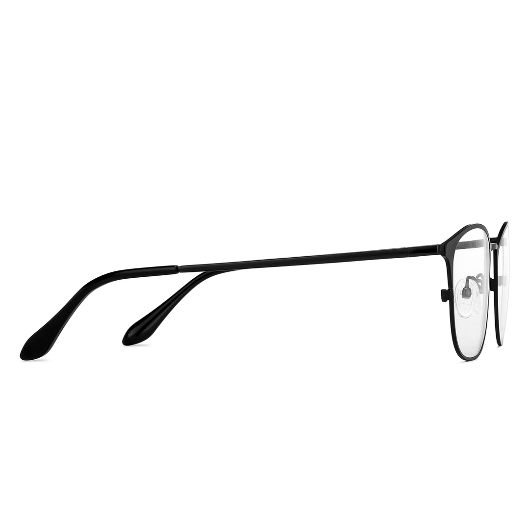 John Jacobs Black Full Rim Square left side