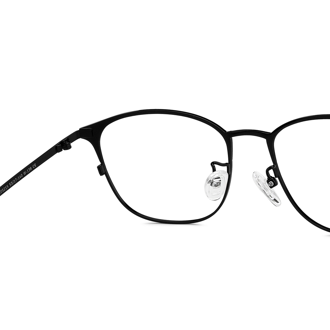 John Jacobs Black Full Rim Square right side