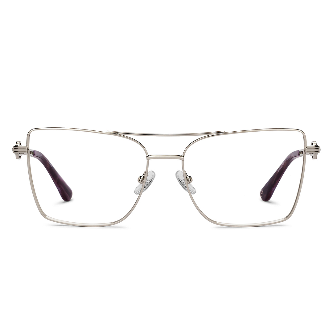 John Jacobs Online Silver Full Rim Square left side