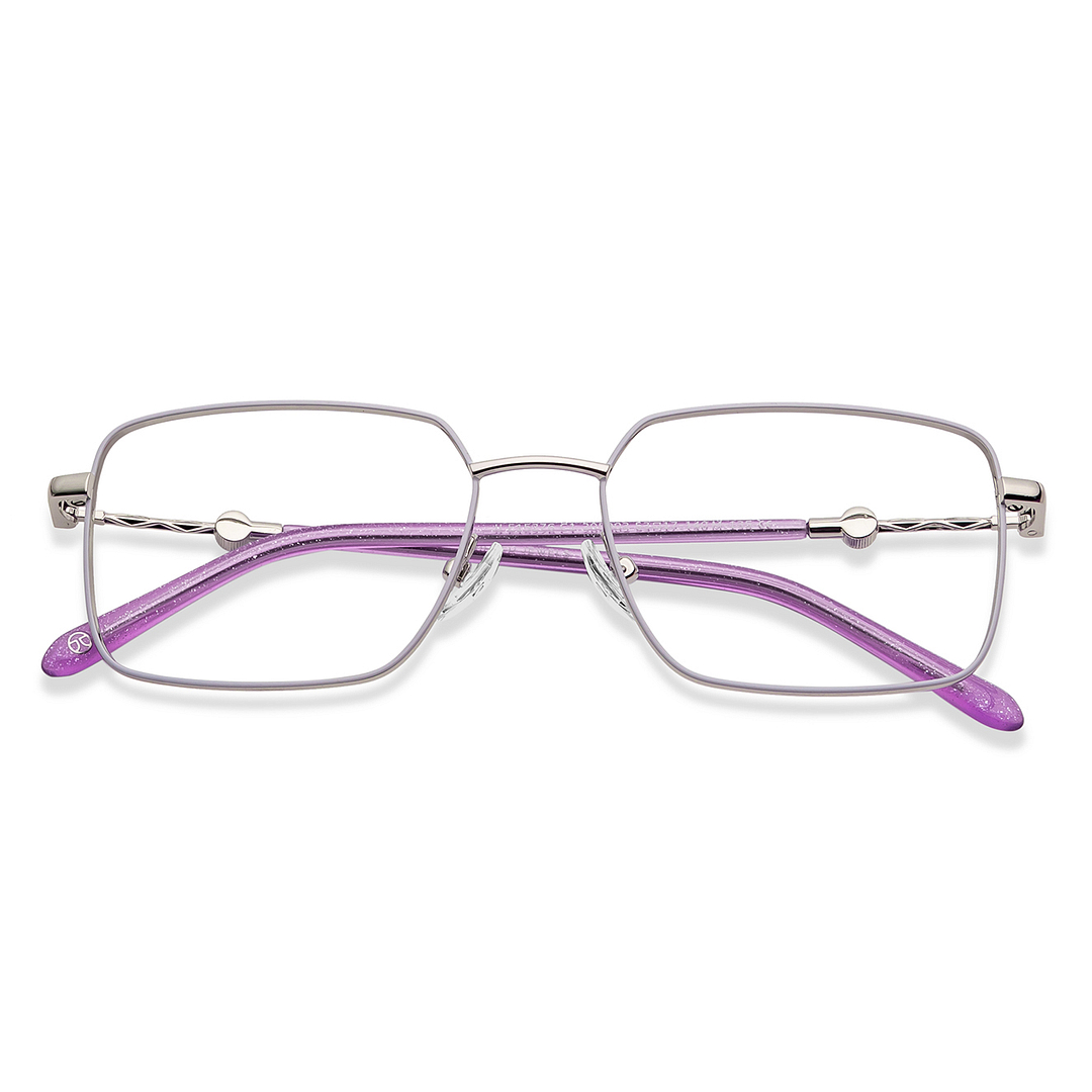 John Jacobs Online Silver Full Rim Square left side