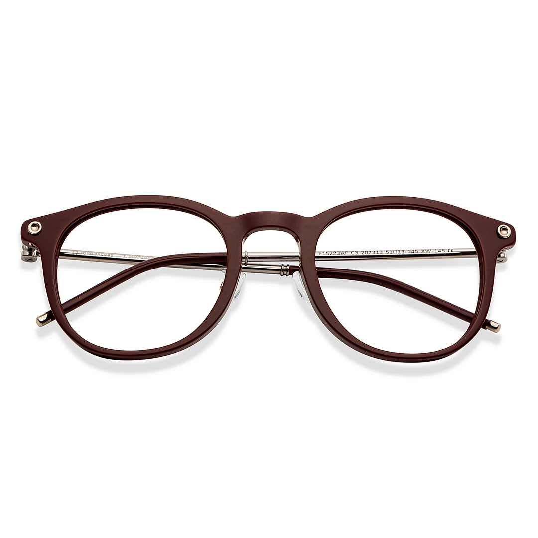 John Jacobs Online Light Brown Full Rim Round left side