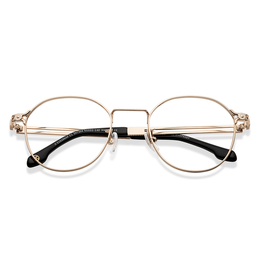 John Jacobs Silver Full Rim Round left side