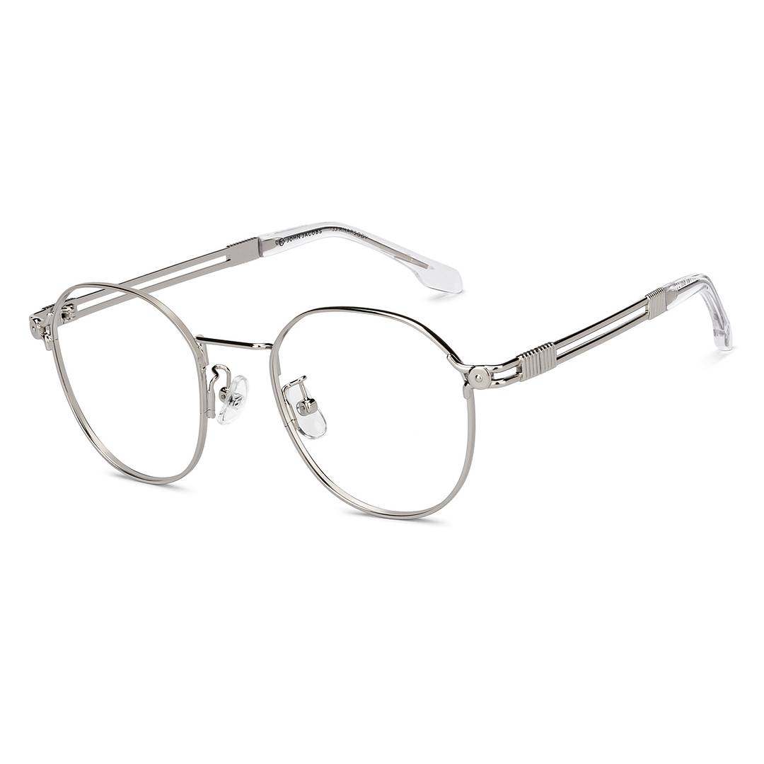 John Jacobs Online Silver Full Rim Round right side