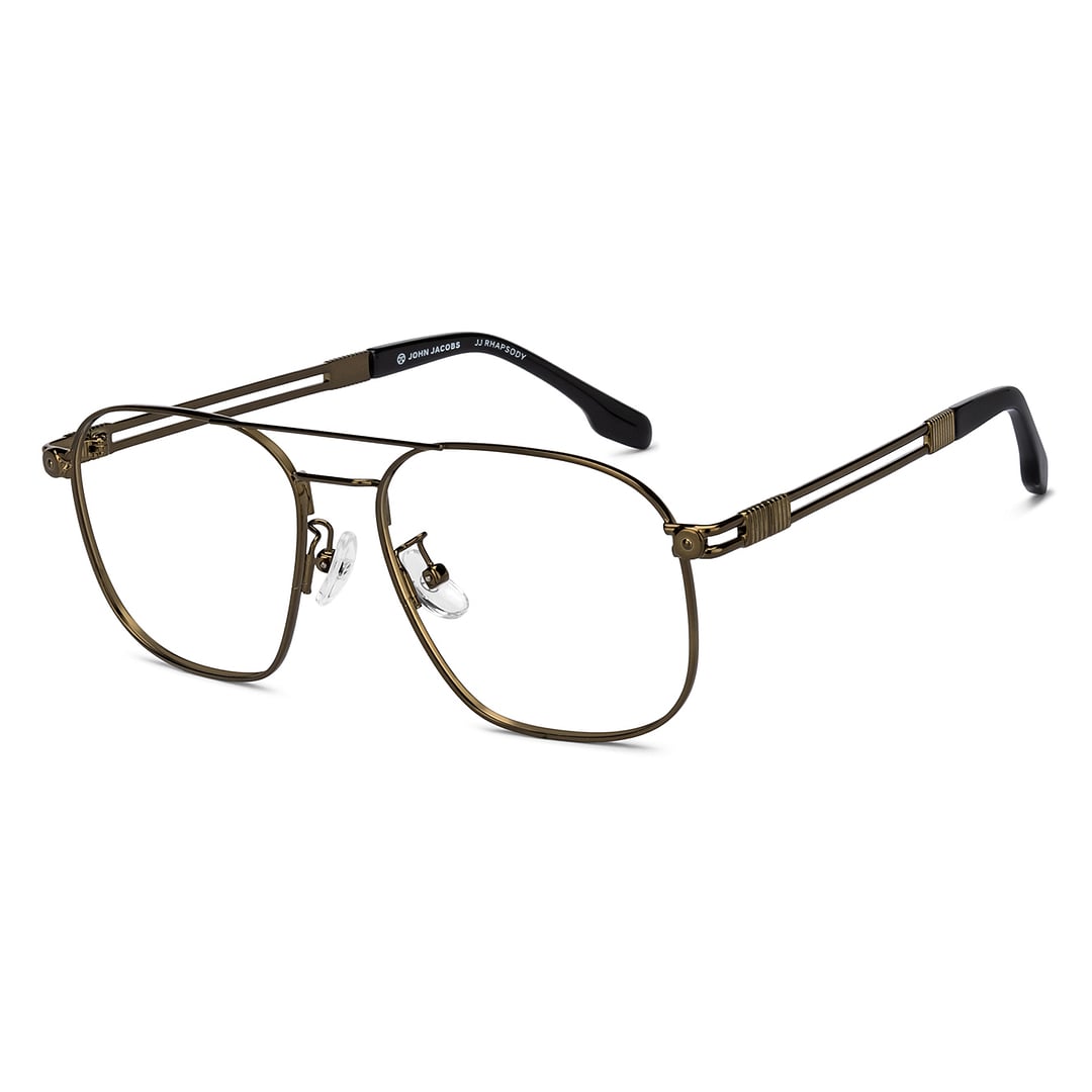 John Jacobs Green Full Rim Aviator right side