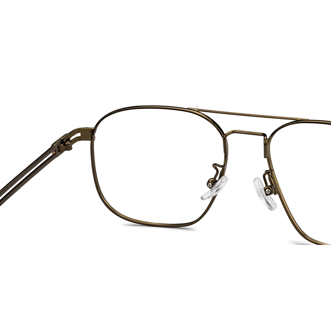 John Jacobs Green Full Rim Aviator right side