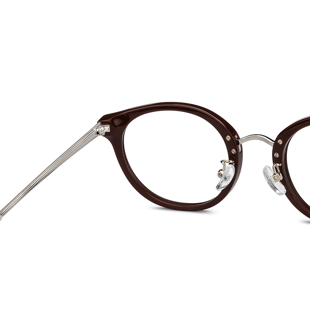 John Jacobs Online Light Brown Full Rim Round right side