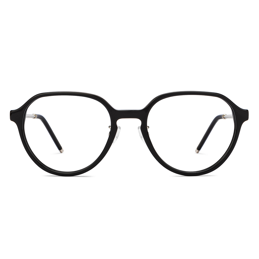 John Jacobs Online Black Full Rim Round right side