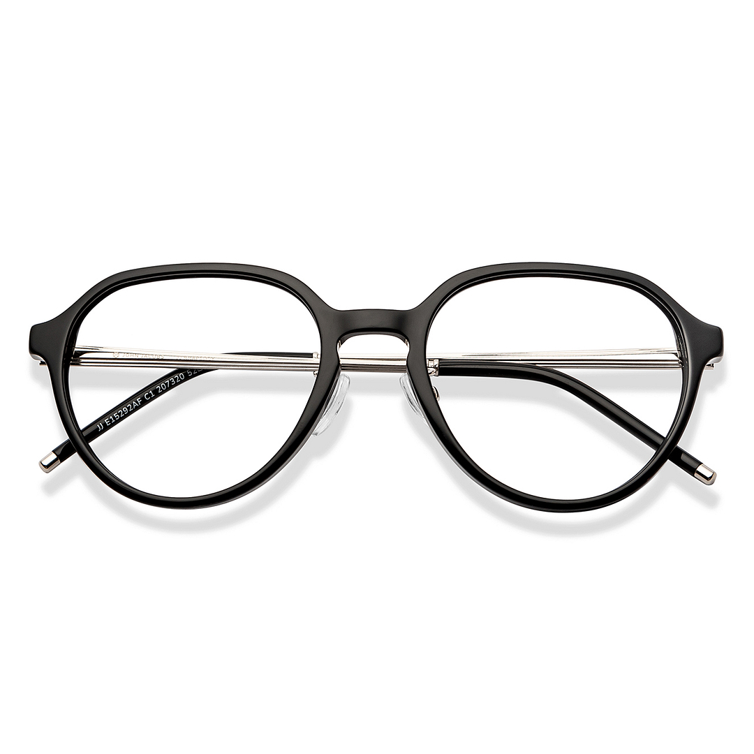 John Jacobs Online Black Full Rim Round left side