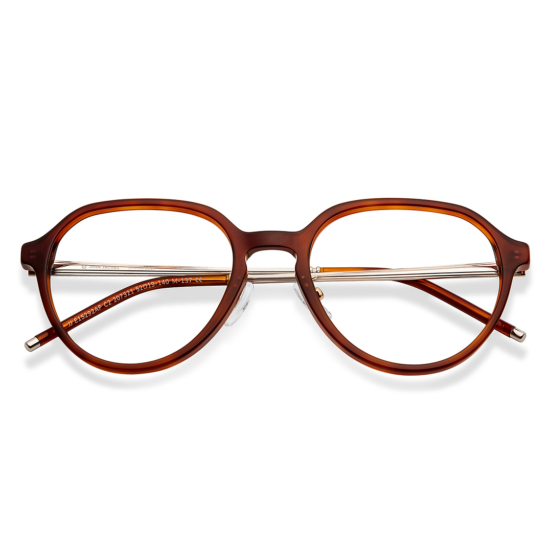 John Jacobs Online Tortoise Full Rim Round left side