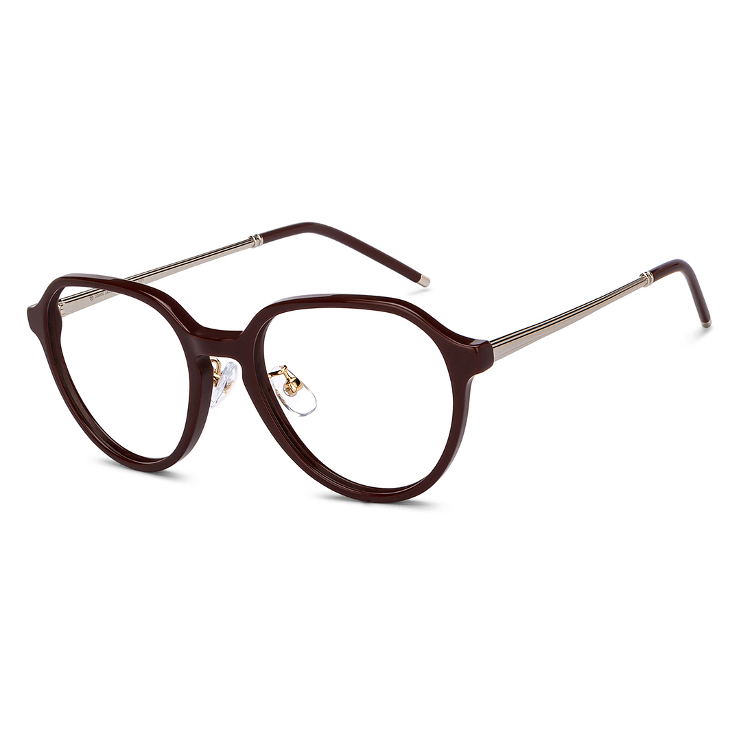 John Jacobs Online Light Brown Full Rim Round right side