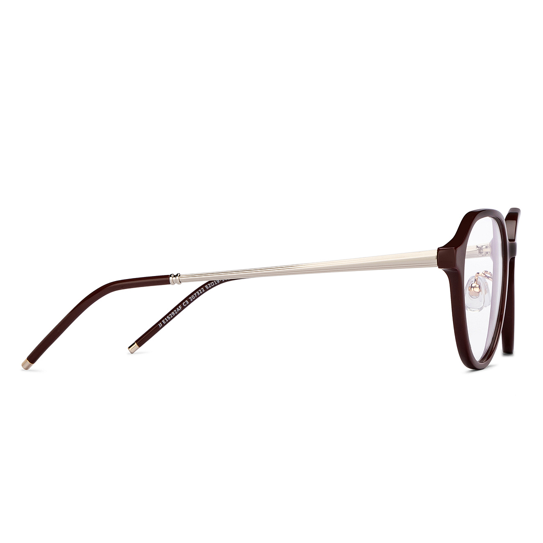 John Jacobs Online Light Brown Full Rim Round left side