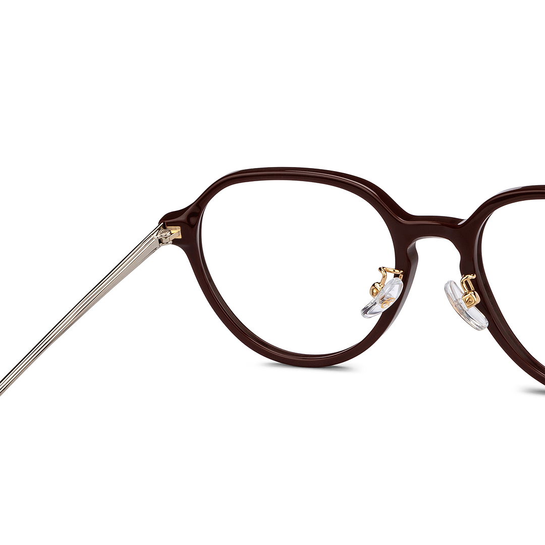 John Jacobs Online Light Brown Full Rim Round right side