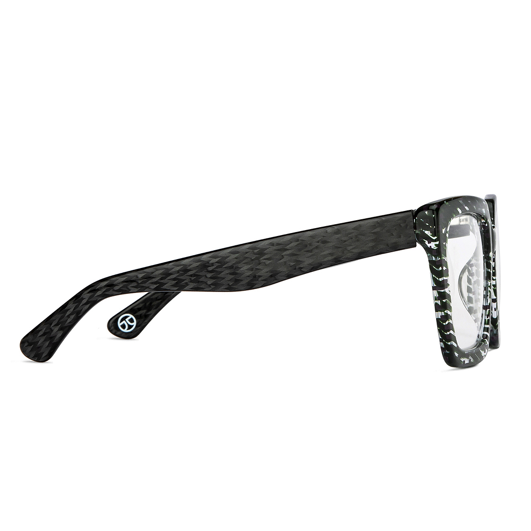 John Jacobs Online Military Green Full Rim Square right side