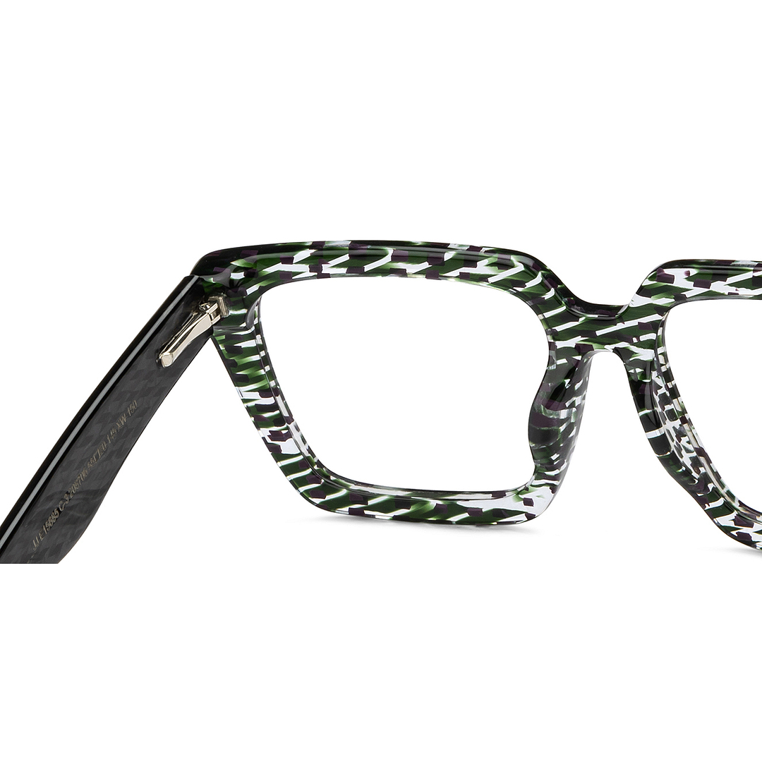 John Jacobs Online Military Green Full Rim Square left side