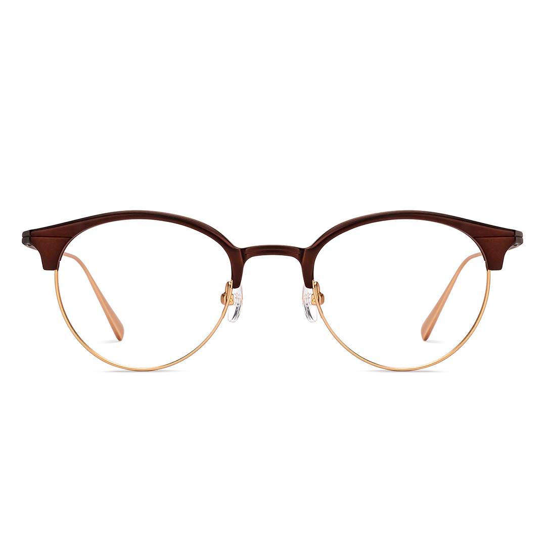John Jacobs Light Brown Full Rim Round right side