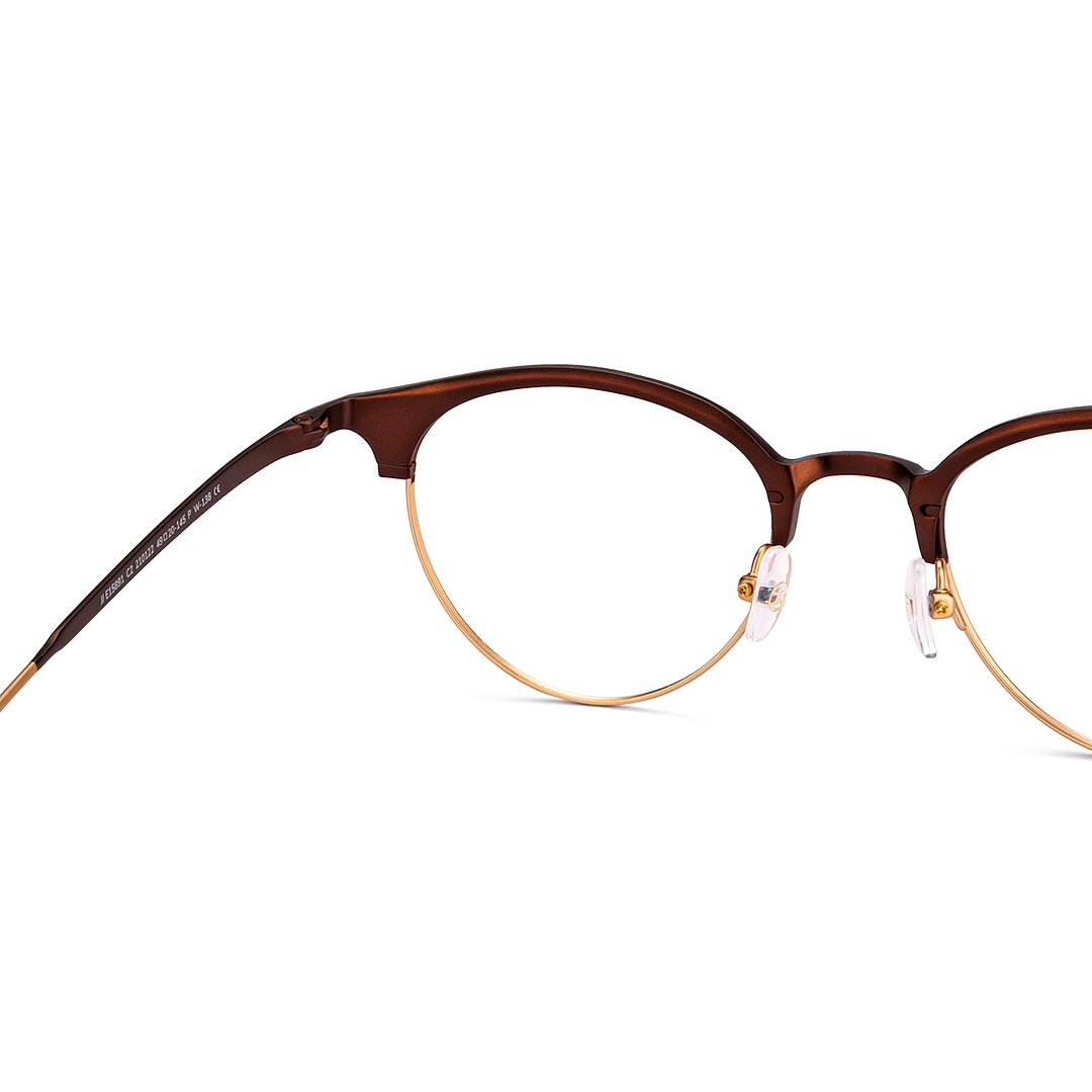 John Jacobs Light Brown Full Rim Round right side