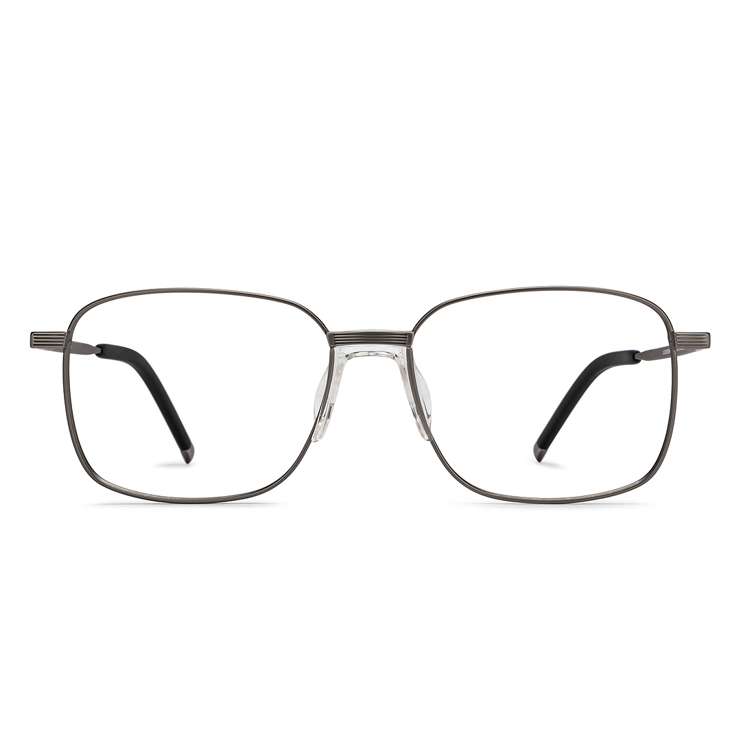 John Jacobs Gunmetal Full Rim Square right side